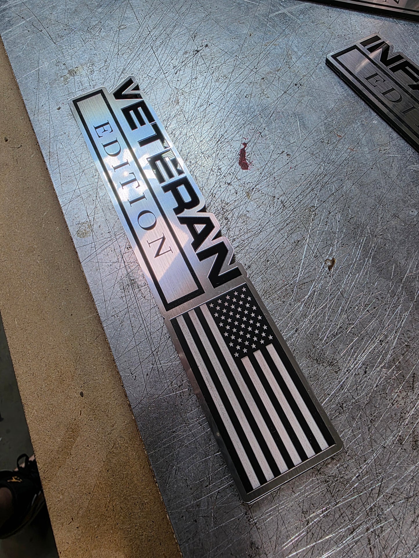 Veteran Edition Car Emblem – UV-Resistant Acrylic Badge | 5″ 6″ 7″ | 3M VHB Adhesive | Lifetime Warranty