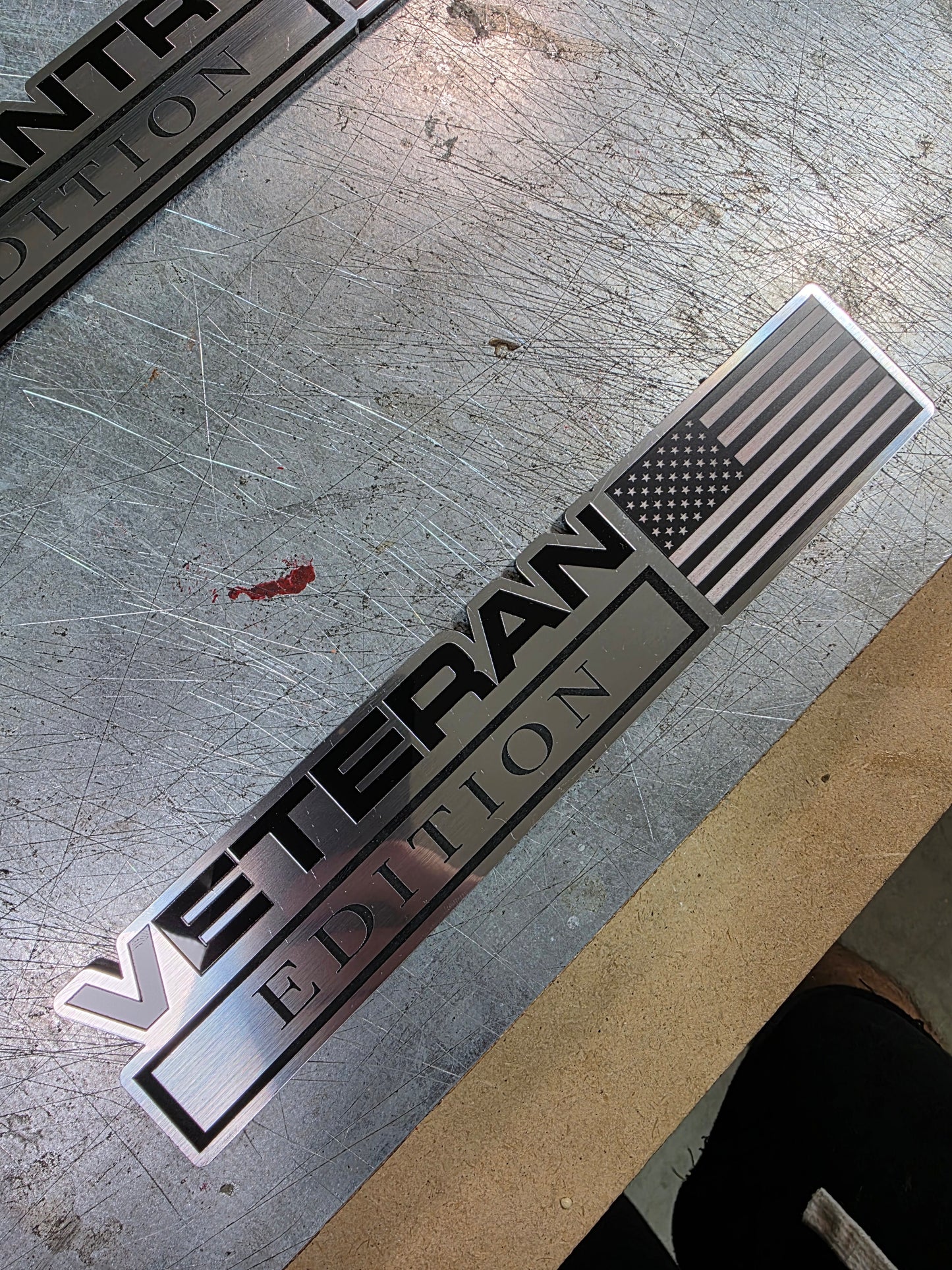 Veteran Edition Car Emblem – UV-Resistant Acrylic Badge | 5″ 6″ 7″ | 3M VHB Adhesive | Lifetime Warranty