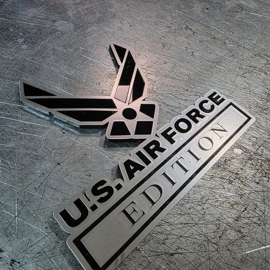 United States Air Force Edition Vehicle Emblem – UV-Resistant Cast Acrylic (5", 6", 7") | 1/8" Thick | w/ 3M VHB & Lifetime Warranty