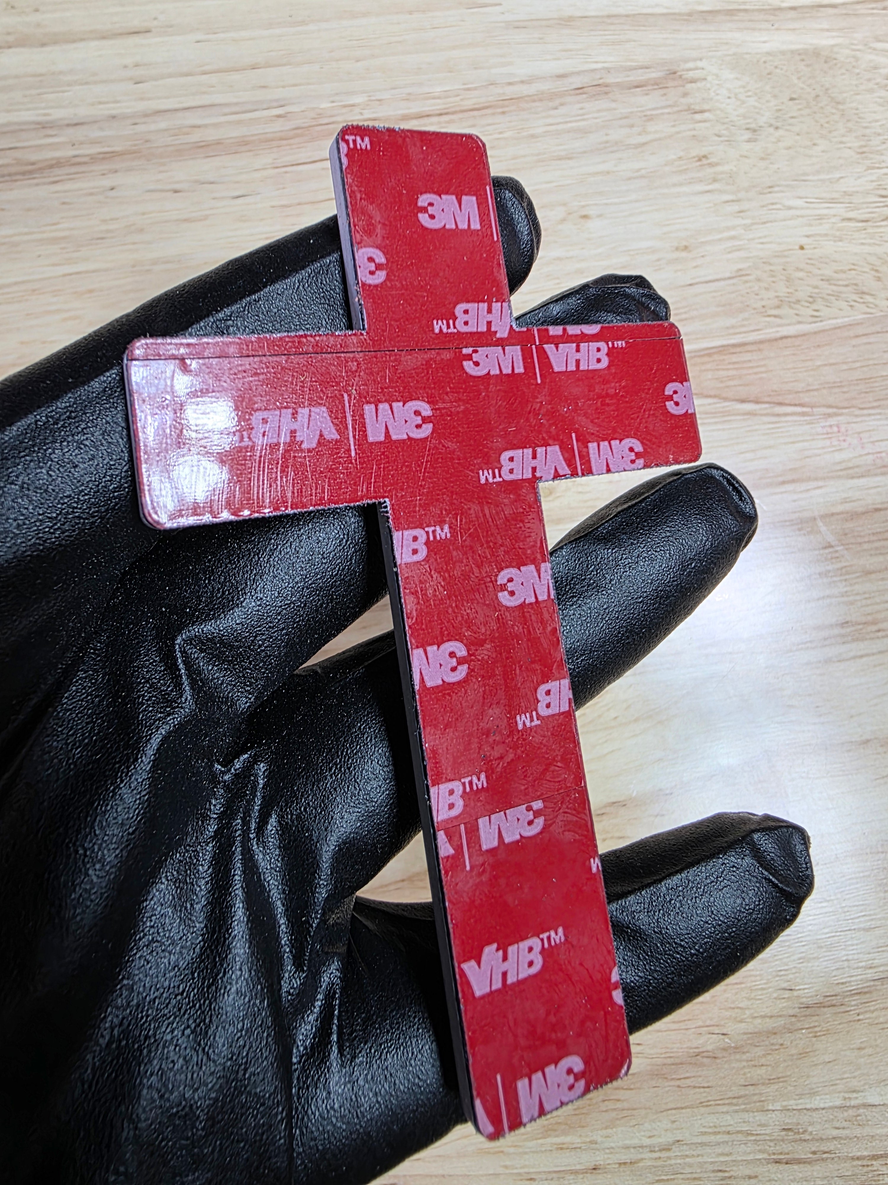 ✝️ 4" Cross Emblem – Black & White | 3M VHB Backed