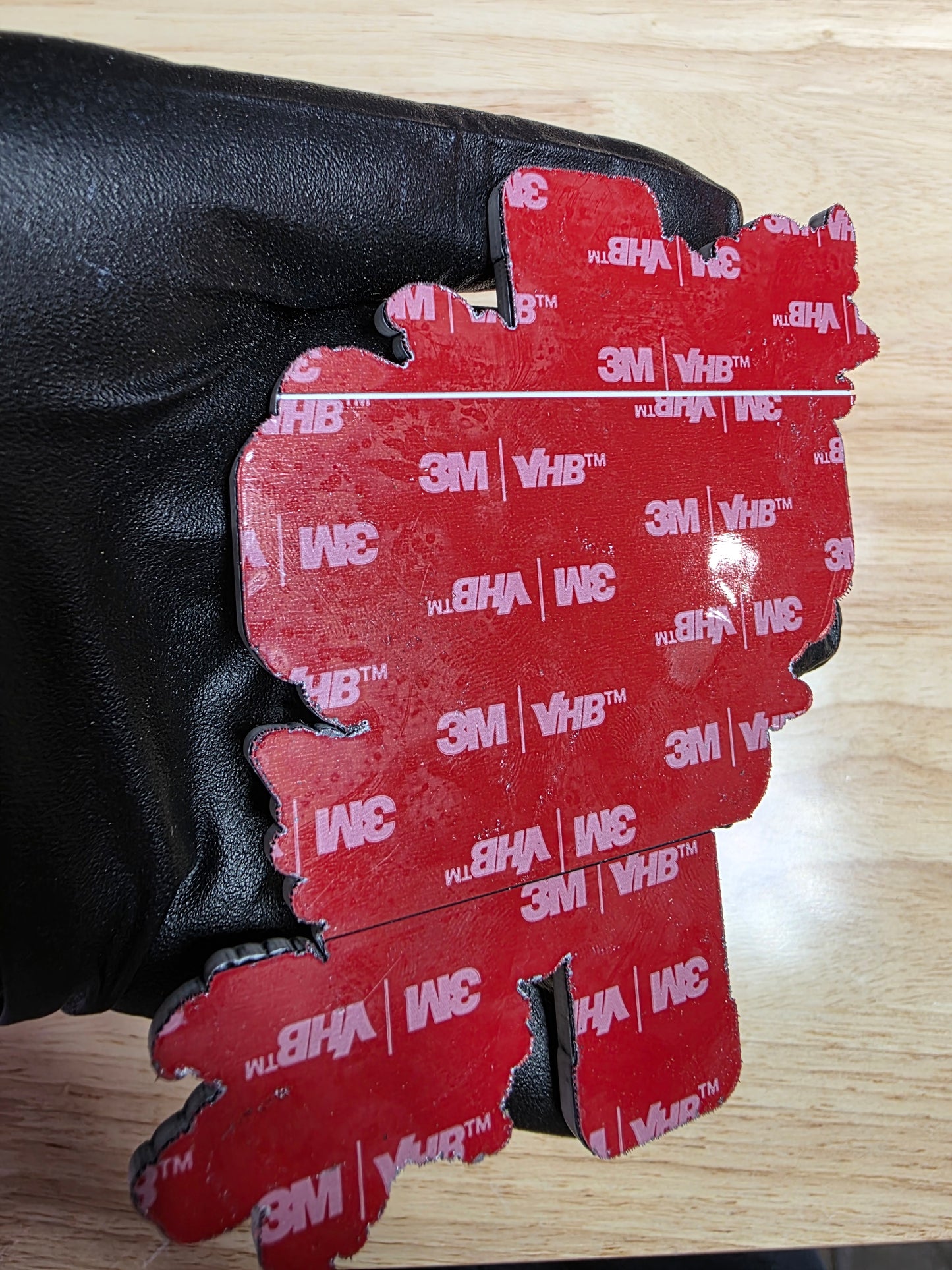 ✝️ 4" Cross w/ Flowers Emblem – Black & White | 3M VHB Backed