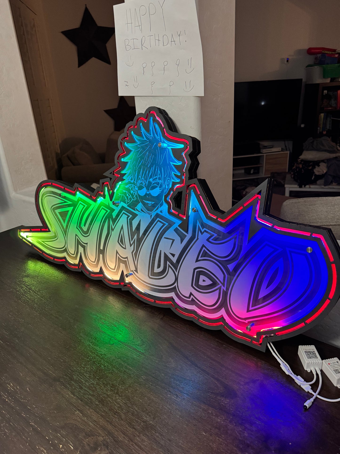 Customized LED Name Sign w/ Graphic